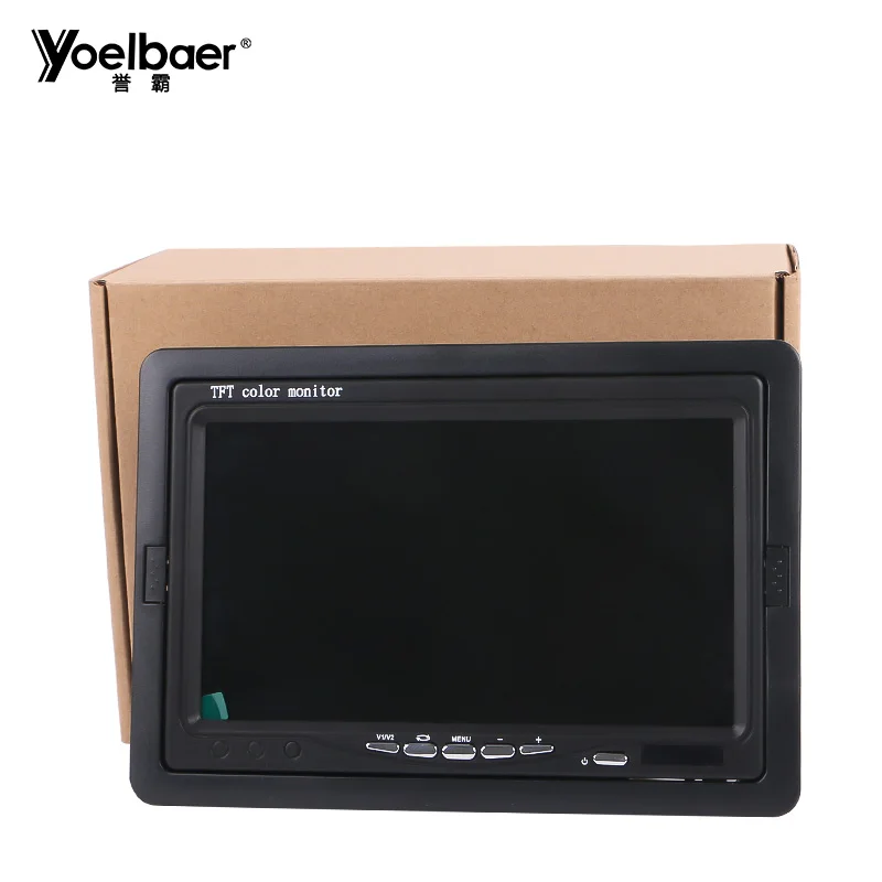 Build in high quality speaker 7 inch display tft lcd 800*480 rear view monitor
