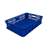 Stackable plastic agricultural crate mushroom basket