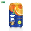 330ml VINUT Canned Orange Juice Nfc Original Customized label lower the risk of diseases Distributors