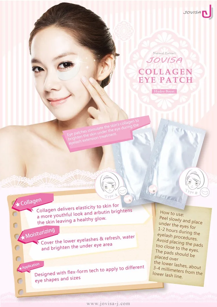 Jovisa Under Lash Moisturizer Nourishing Collagen Eye Mask Eye Patch For Premium Eyelash