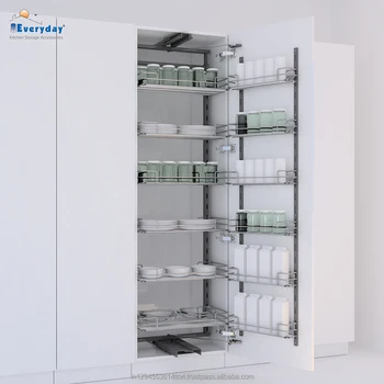 Tall Pull Out Pantry Kitchen Storage Solution Slide Soft Close