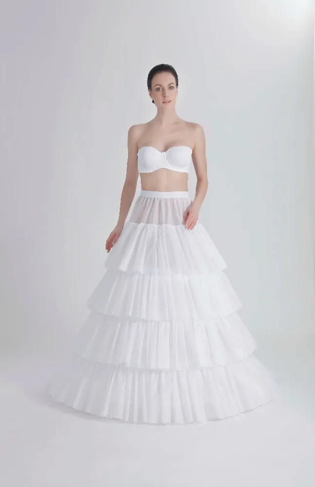 
Tailed 6 Layers Tulle Petticoat For Wedding Dresses 