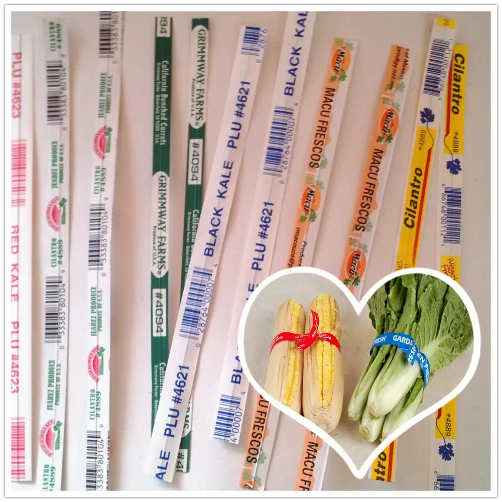 Paper-covered Twsit Ties For Vegetables With Logo Printed - Buy Paper ...