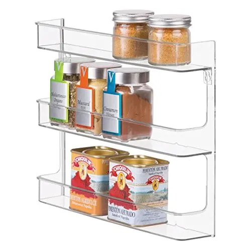 Buy Mdesign Wall Mount Spice Storage Rack With Shelves For Kitchen