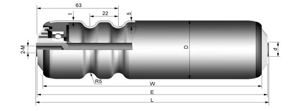 Monster belting | Carbon steel v groove conveyor roller