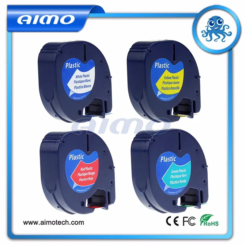 For Dymo Letratag Lt100h Tape 12mm Plastic Labels Tape Cassette 100