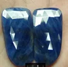 Wholesale Natural Blue Sapphire Faceted rose cut Loose Gemstones Pair for Jewellery Making