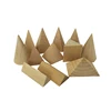 2018 GD Fun- 3d Wood Toy 12 Shapes Plain Wood Pyramid Blocks Set/Shape Sorter Toy