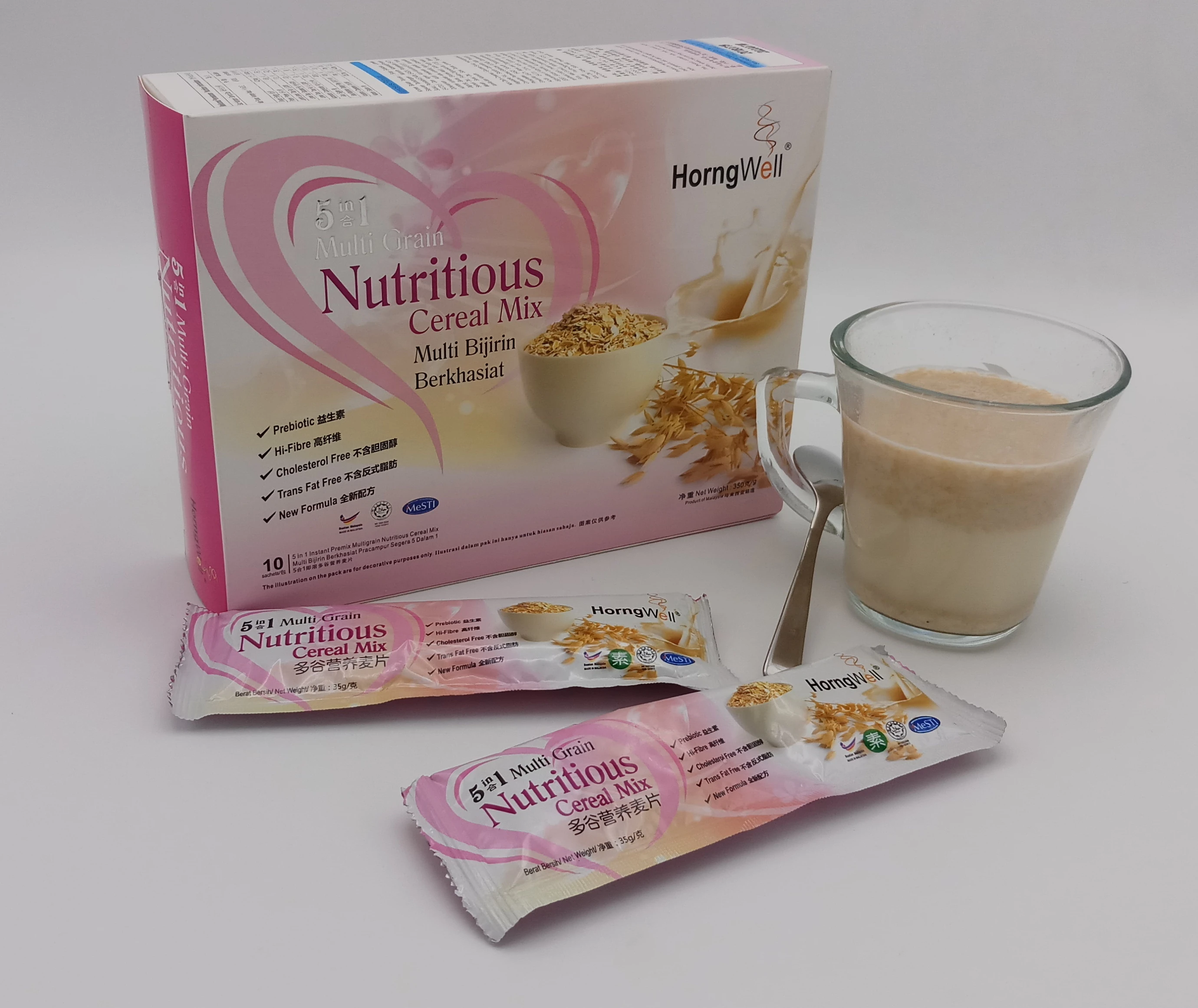 
5 in 1 Multigrain Nutritious Malted Breakfast Oats Cereal Mix 