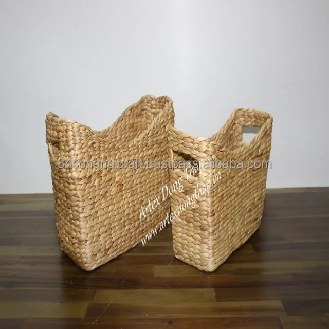 wicker basket racks