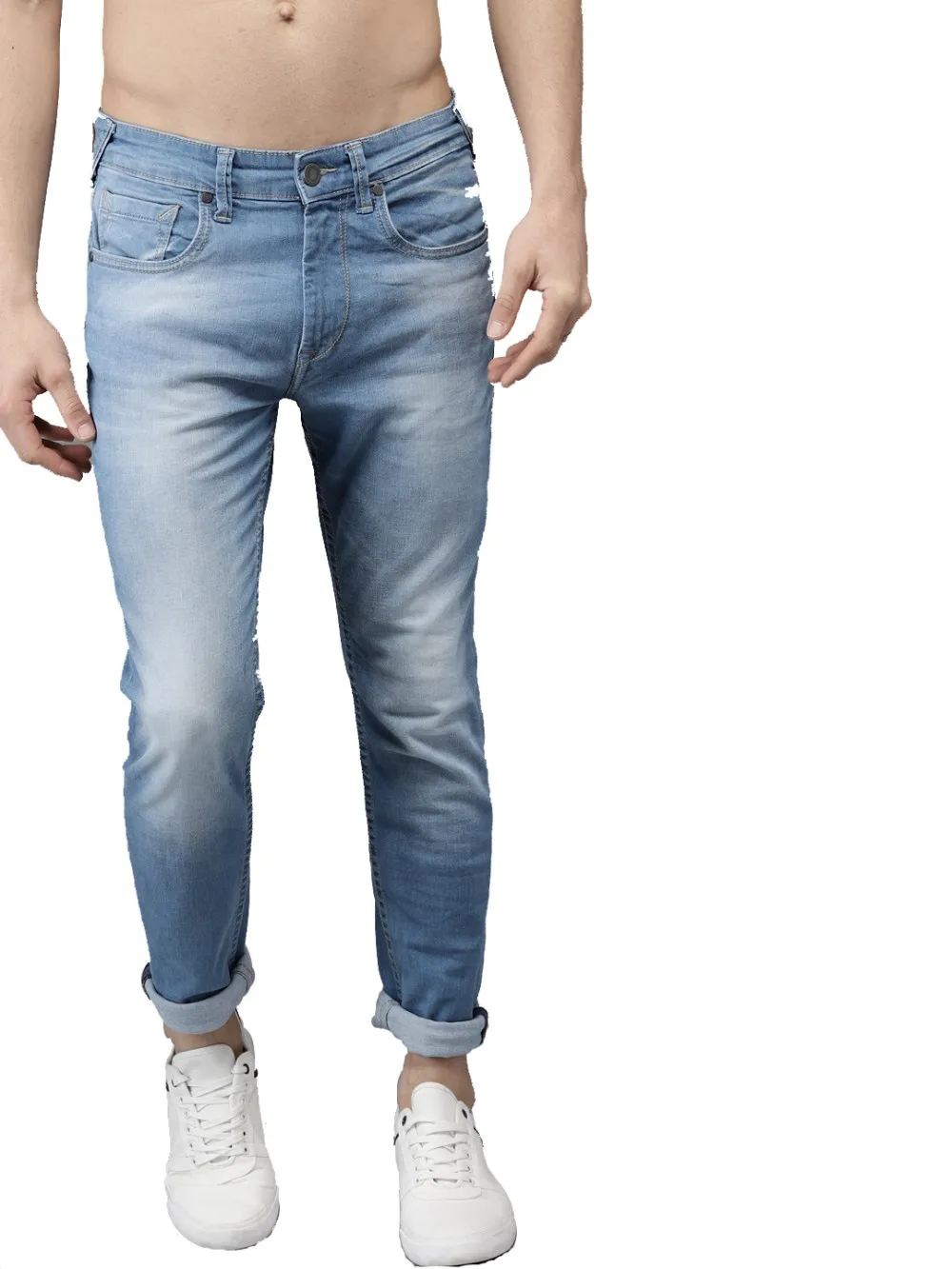High Stretch Denim Jeans For Fat Guys Top Quality Fashion Ripped Jeans ...