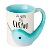 Narwhal Flow Theme Ceramic Coffee Mugs Birthday Gift Cup