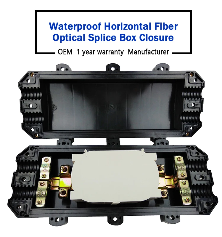 96 Core Horizontal Drop Fiber Optic Cable Splice Closure Ip67 Pg