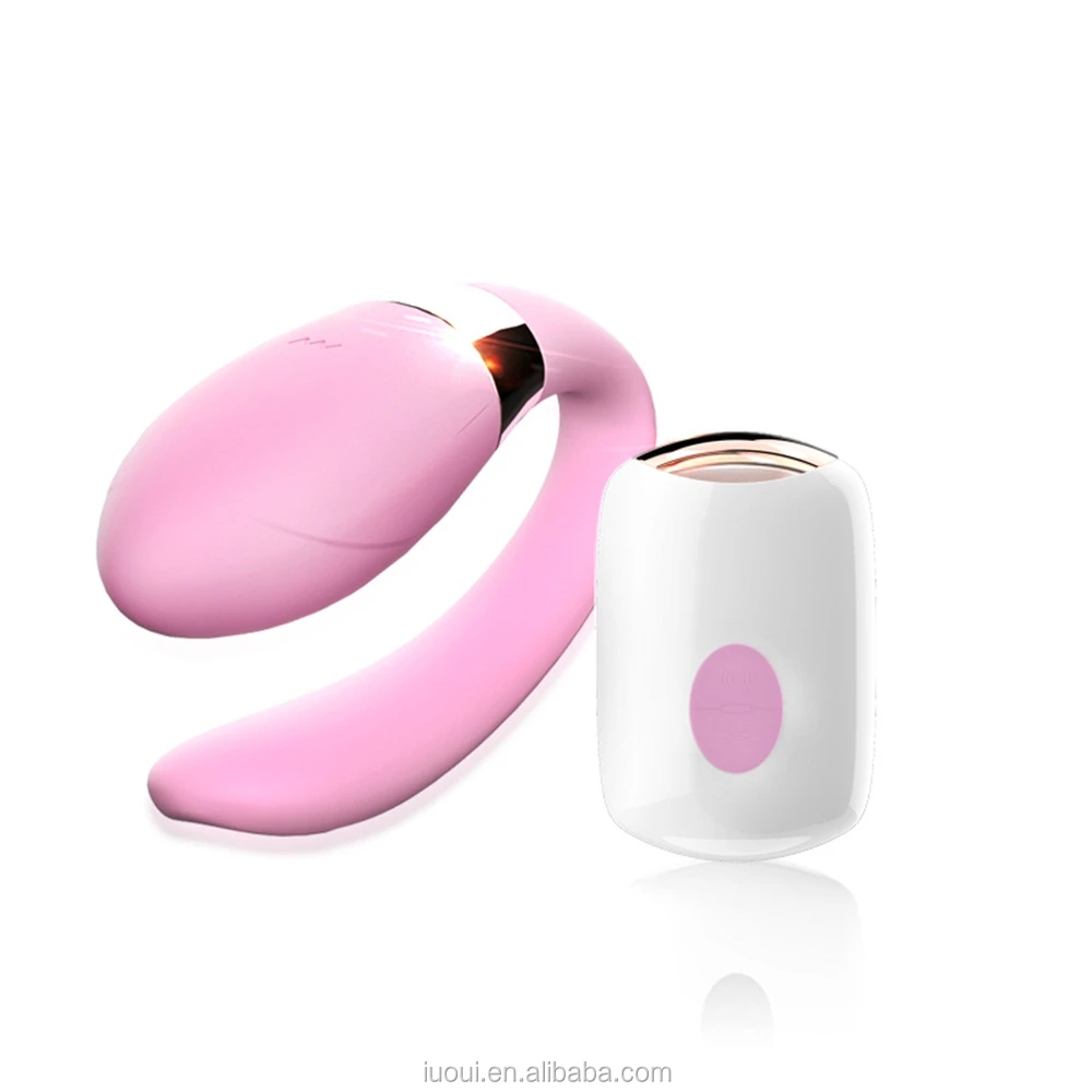 Dual Vibrating Wearable Control Women G Spot U Shape Vibrator Clitoris