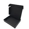 Black Corraguted Foldable Boxes Tray Printing Package with LOGO Spot UV Flap Lock Boxes With Full Printing Outside