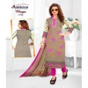Ethnic Printed Pink Designer Cotton Salwar Suit For Women
