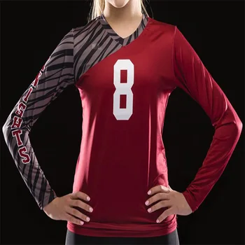 Yellow Volleyball Jersey Design,Halfsleeve Volleyball Jersey For Women ...