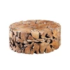 Teak Slice Coffee Table Round