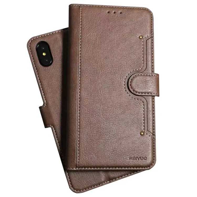 

Premium PU Leather Wallet Case with Card Holder Magnetic Closure kickstand Flip Cover for iphone X xs max or iphone 7 8 plus, N/a