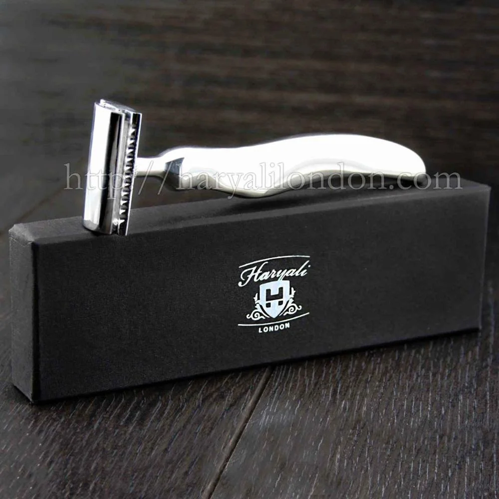 
Stainless Steel Hollow handle DOUBLE EDGE BLADE SAFETY RAZOR 7