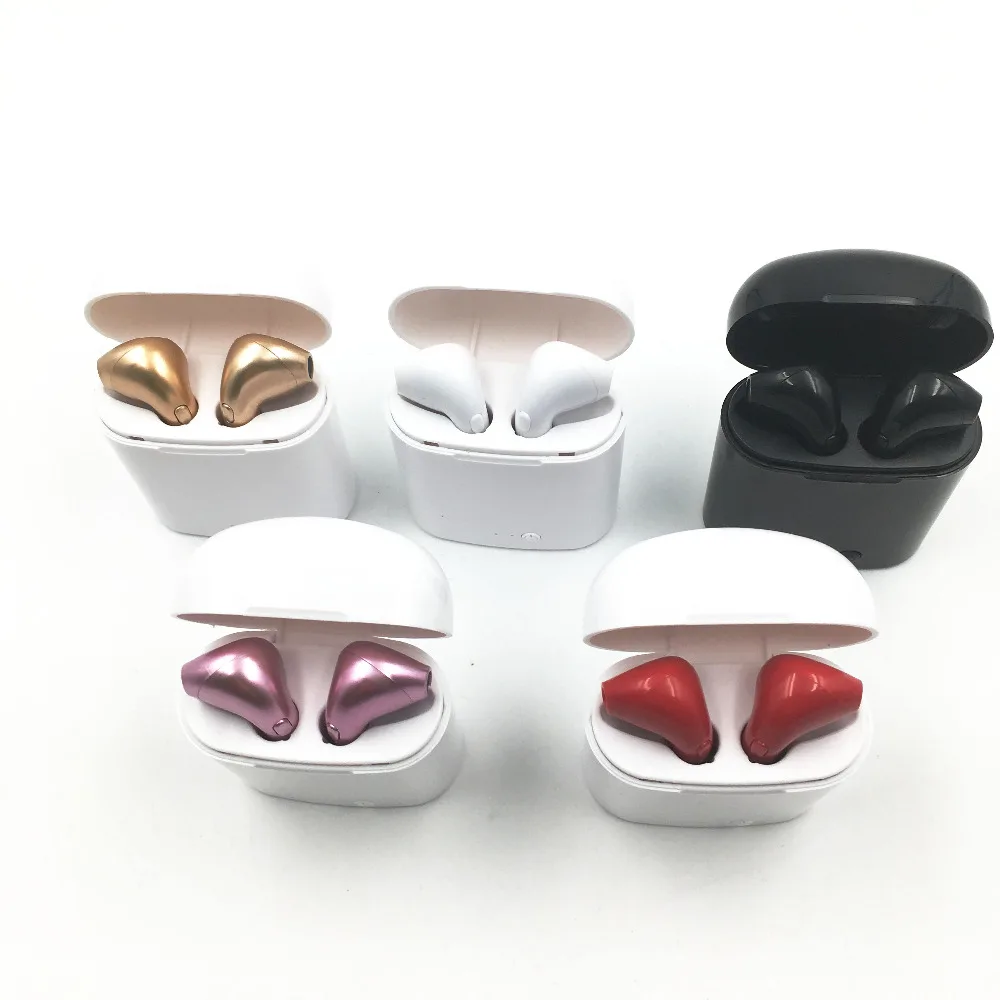 

Factory promotion cheap price for wireless tws earbuds earbud i7 Wireless Headphone for iPhone, Pink;gold;red;black;white