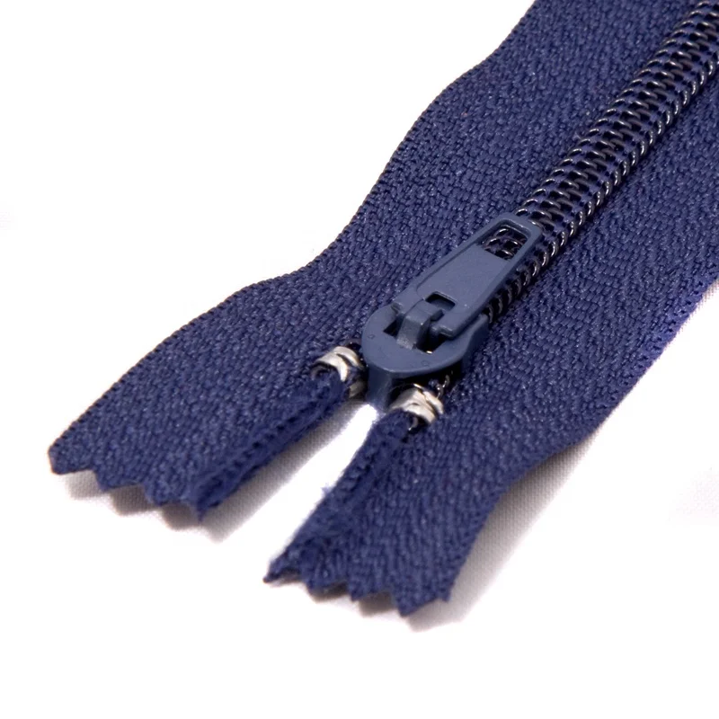 #4 Nylon Spiral Close-end Zipper,White,100 Pcs Per Pack,20cm Long ...
