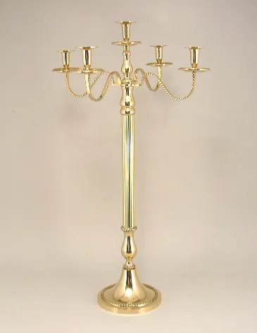 
new design Gold candelabra with 5 Arms 