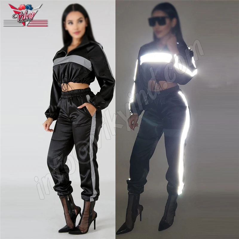 womens reflective tracksuit