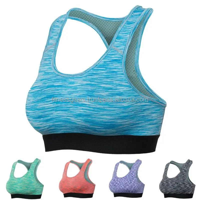 Plus Size 2XL-5XL Adjustable Zipper Sports Bra - Women Padded Push Up