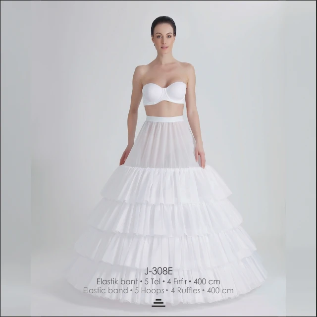 
Fluffy 4 Layers Tulle Petticoat For Wedding Dresses / Wholesale / Hotsale 