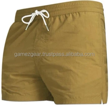 mens khaki swim shorts