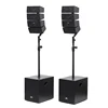 High range amplifier active double bass speakers for classrooms