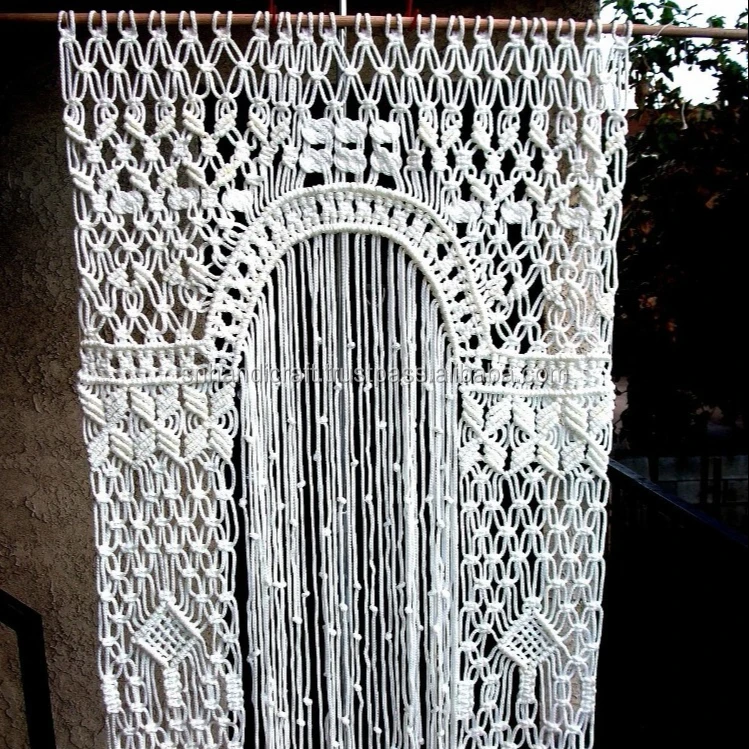 Wedding Curtain Arch Backdrop Wall Hanging Handmade Macrame