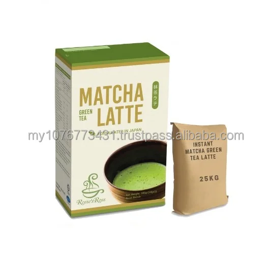 
Instant Japanese Premium Matcha Green Tea Latte Beverage Powder Drink 3in1 with Sugar 