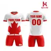 Custom soccer jerseys Canada Flag Concept Football Shirt Customize Team Name and Number