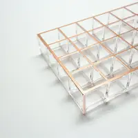 

Free Shipping 24 Slots Rose Gold Lipstick Organizer