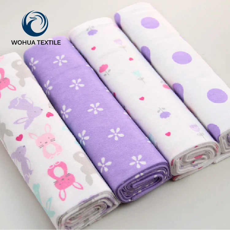 
Plain printing 100% Cotton Baby Woven Soft feel Flannel Fabrics,High Quality Muslin Fabric For Baby Blanket For Custom 