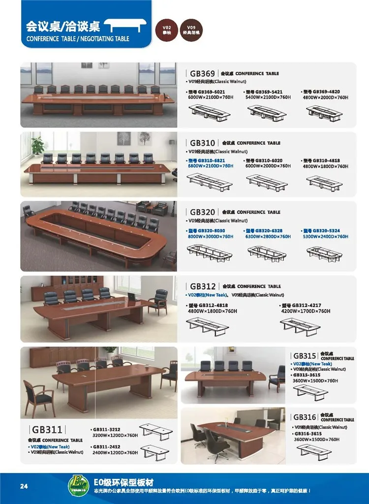 Modern Principal Mdf Material Office Desk Furniture With Side Desk