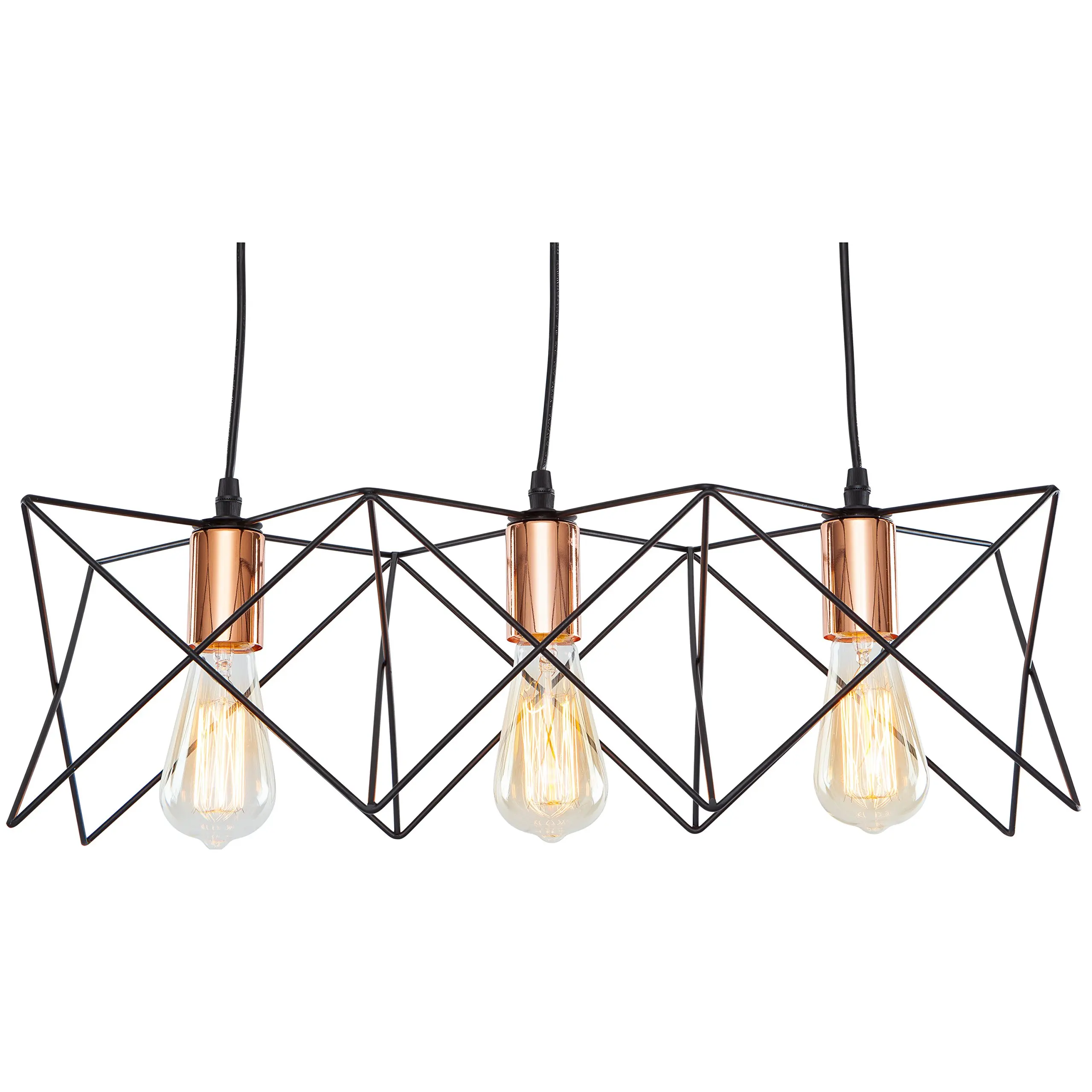 Black Chandelier Light Shade Find Get Ations Light Society Crampton 3 Geometric Chandelier Pendant Matte Black Shade With Copper Finish