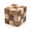 Kids Puzzle Games Cube of 3D Wooden Snake Puzzle for Children Fun Brain Teaser Thinking