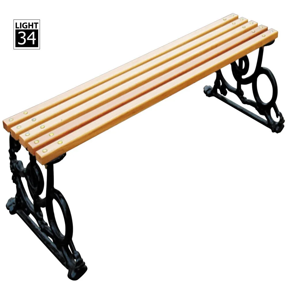 Cheap Outdoor Bench Metal Frame Garden Furniture Outdoor Wooden