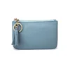 Stylish blue coin purse with tassel / monedero