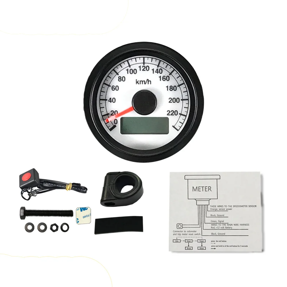 48mm Universal Motorcycle Electronic Speedometer Buy Pointer Needle