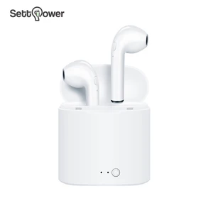 Settpower i7s tws pairs wireless earbuds Wireless Stereo Earphones Separated with charging case headphone