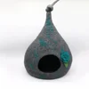 FY-CC-012 Knotted Tail Cat Cave Warm and Cozy Pet Bed Eco-friendly New Zealand Wool Felted by Skilled Women Artisan from Nepal