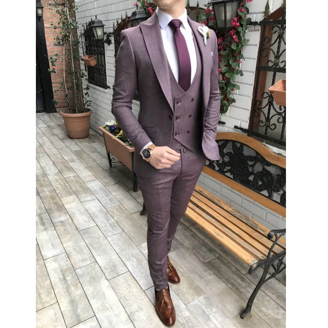 
New Design Italy Design Business High Quality Slim Fit Mens Suit 