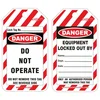 KRM LOTO DANGER DO NOT OPERATE EQUIPMENT LOCKED OUT TAG