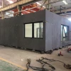 Prefab steel structure cargo container house plans with ISO standard