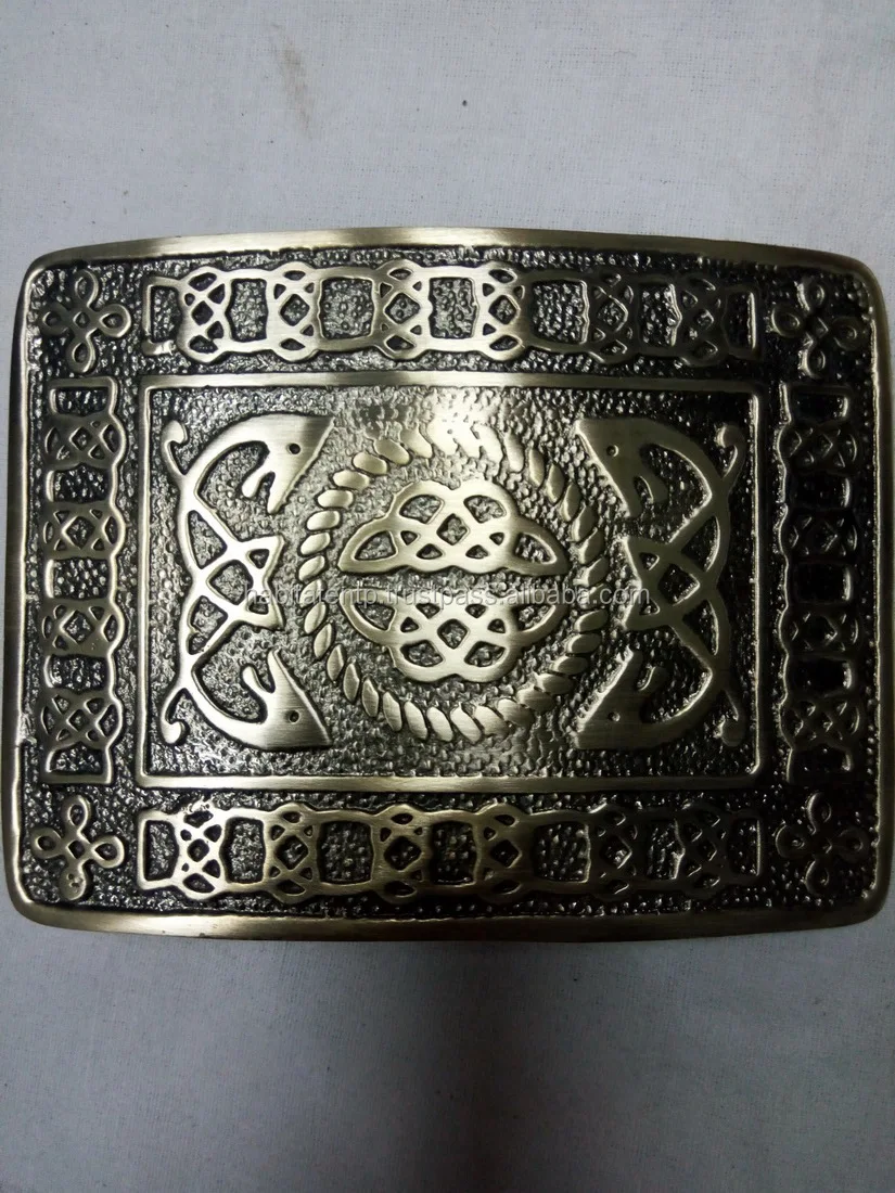 Men’s Serpent Celtic Knot Kilt Belt Buckle Antique Finish/Scottish Belt Buckles 