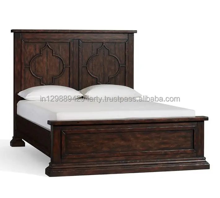 Rustic Wooden Bedroom Furniture Double Bed Buy Double Bed Wooden Furniture Double Bed Modern Furniture Beds Product On Alibaba Com